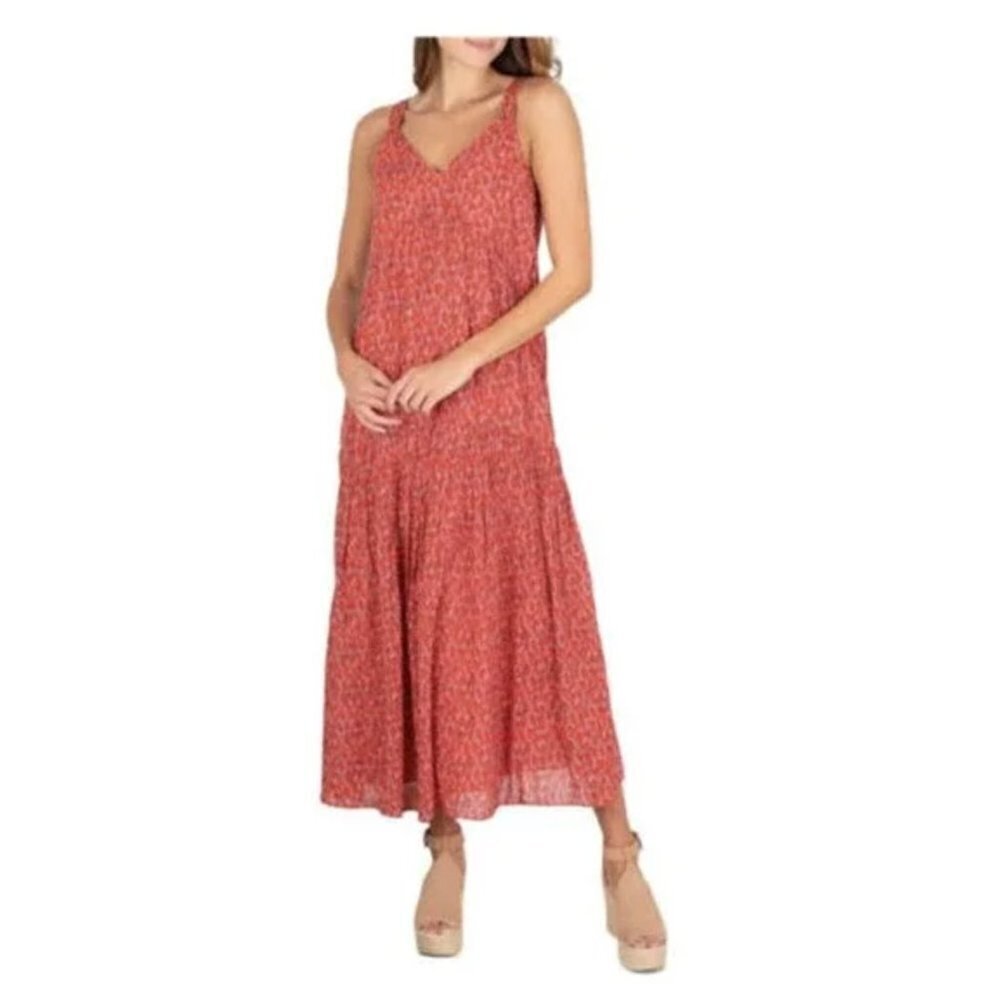 Joie Bondi Cotton Tiered Style JE6001PR Tea Rose Size M Dress